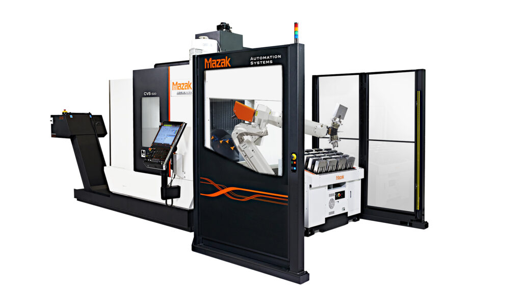 CV5_millassist MAZAK CV5-500 Robojob Automation